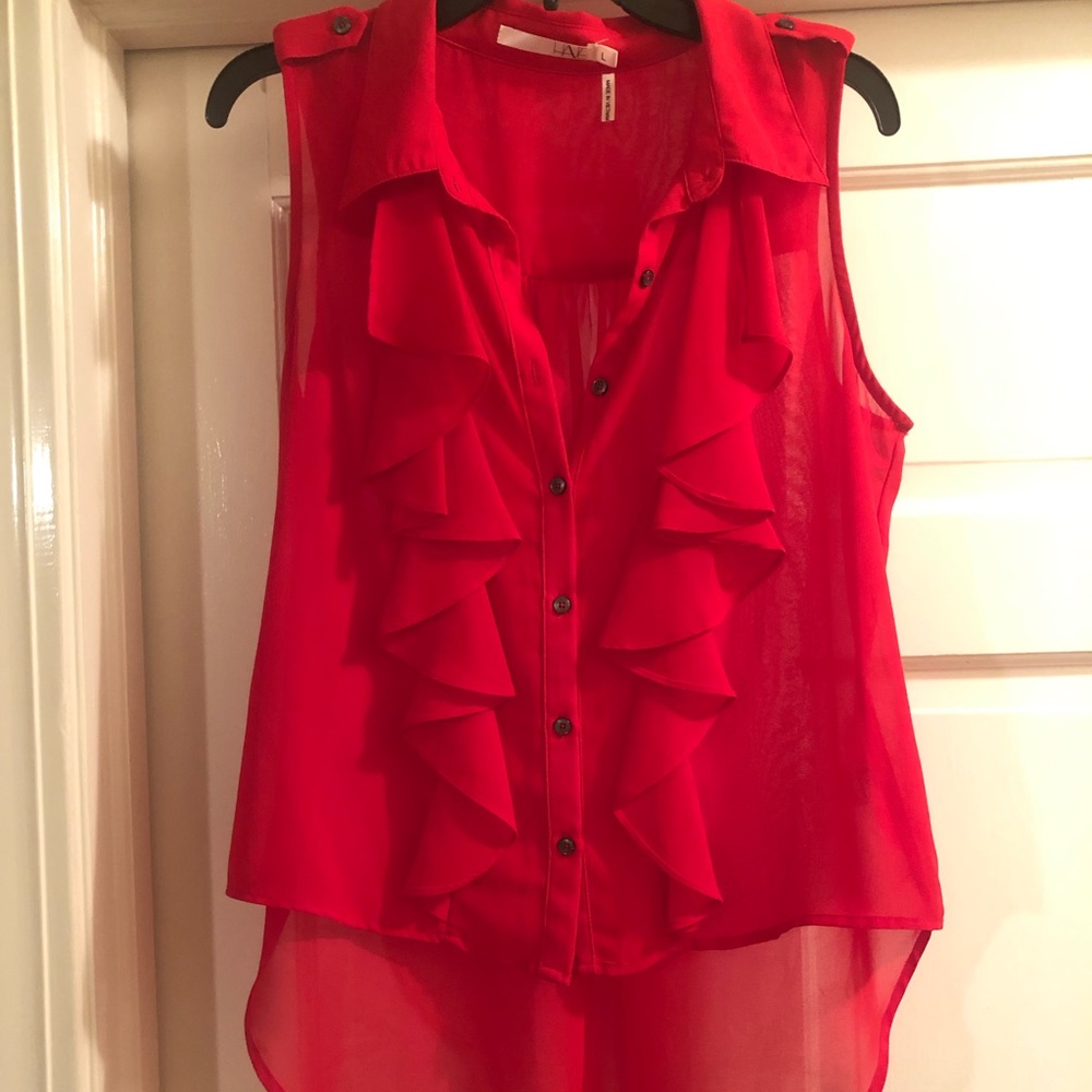 Red blouse